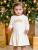 Платье "Балерина" с короной из глиттера золотого цвета - Размер 104 - Цвет молочный - Картинка #2