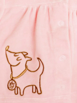Комплект "Велюр" кофточка и штанишки - Размер 56 - Цвет розовый - Картинка #4