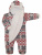 Комбинезон "Скандинавский узор" на молнии с капюшоном - Размер 74 - Цвет белый с красным - Картинка #3