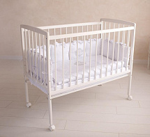 Кроватка детская Golden baby, колесо, GB (белый, 
KR-0088/0) - Цвет белый - Картинка #1