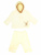 Комплект с капюшоном "Велюр" кофточка и штанишки - Размер 62 - Цвет молочный - Картинка #1